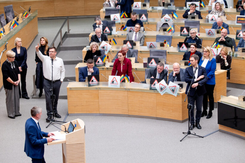 Seimas svarsto pataisas dėl LRT. ELTA / Andrius Ufartas