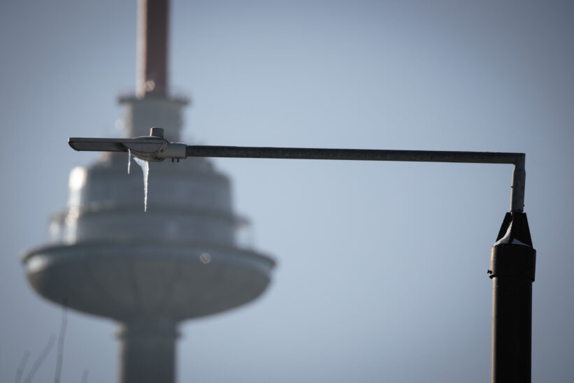 Pirmadienio šaltis sostinėje. ELTA / Andrius Ufartas