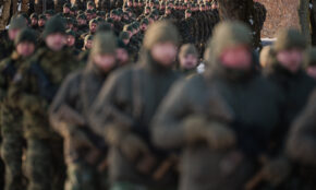 NATO Daugianacionalinės kovinės grupės integracijos ir vadovavimo Vokietijos 45-ajai brigadai „Lietuva“ perdavimo ceremonija. ELTA / Josvydas Elinskas