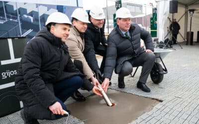 Vilniuje – kapsulės įkasimas 65 mln. eurų vertės „Pentasweet“ gamyklos statybvietėje