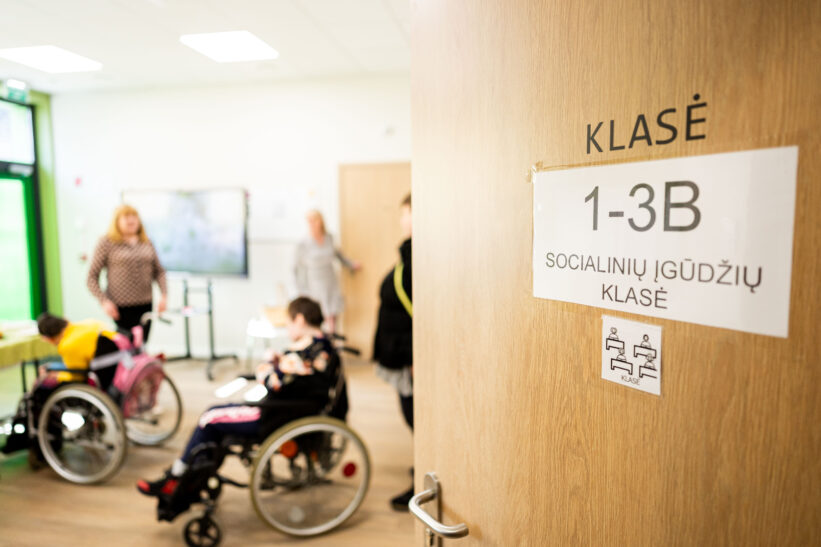 Vilniaus „Vilties“ specialiosios mokyklos-daugiafunkcio centro padalinio atidarymas. ELTA / Žygimantas Gedvila