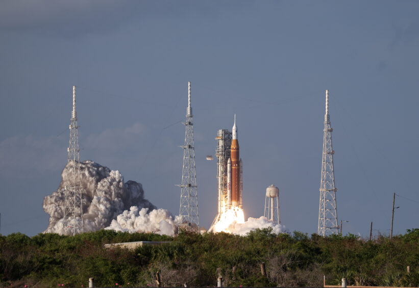 Startavo pirmoji pilotuojama misija į Mėnulį per daugiau kaip 50 metų. EPA-ELTA