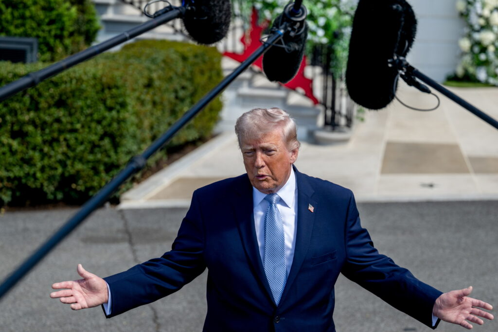 JAV prezidentas Donaldas Trumpas. EPA/DANIEL HEUER