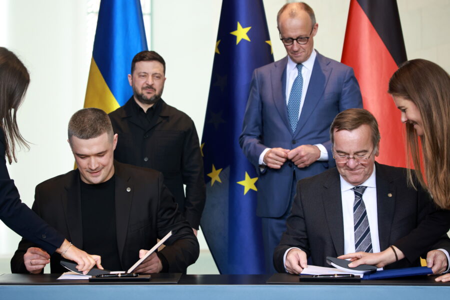 Ukrainos ministras: Ukraina susitarė su Vokietija dėl naujo 4 mlrd. eurų vertės bendradarbiavimo paketo. EPA-ELTA