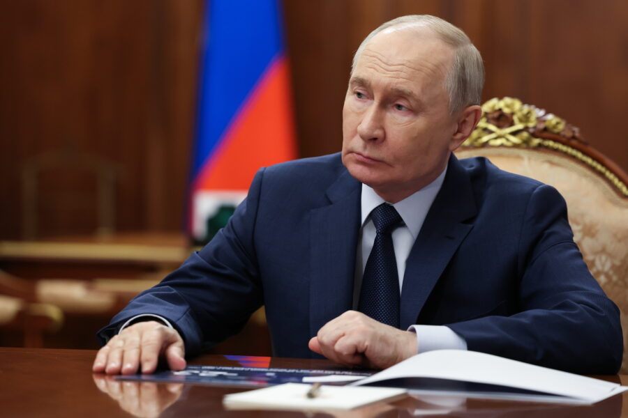 Putinas sunerimęs dėl lėtėjančios Rusijos ekonomikos. EPA-ELTA