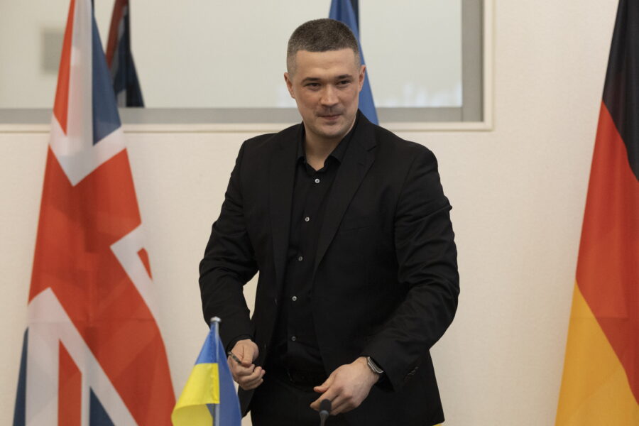 Fedorovas Ukrainos gynybos kontaktinės grupės posėdyje: Ukraina dabar perima 80 proc.raketų ir 90 proc. dronų. EPA-ELTA