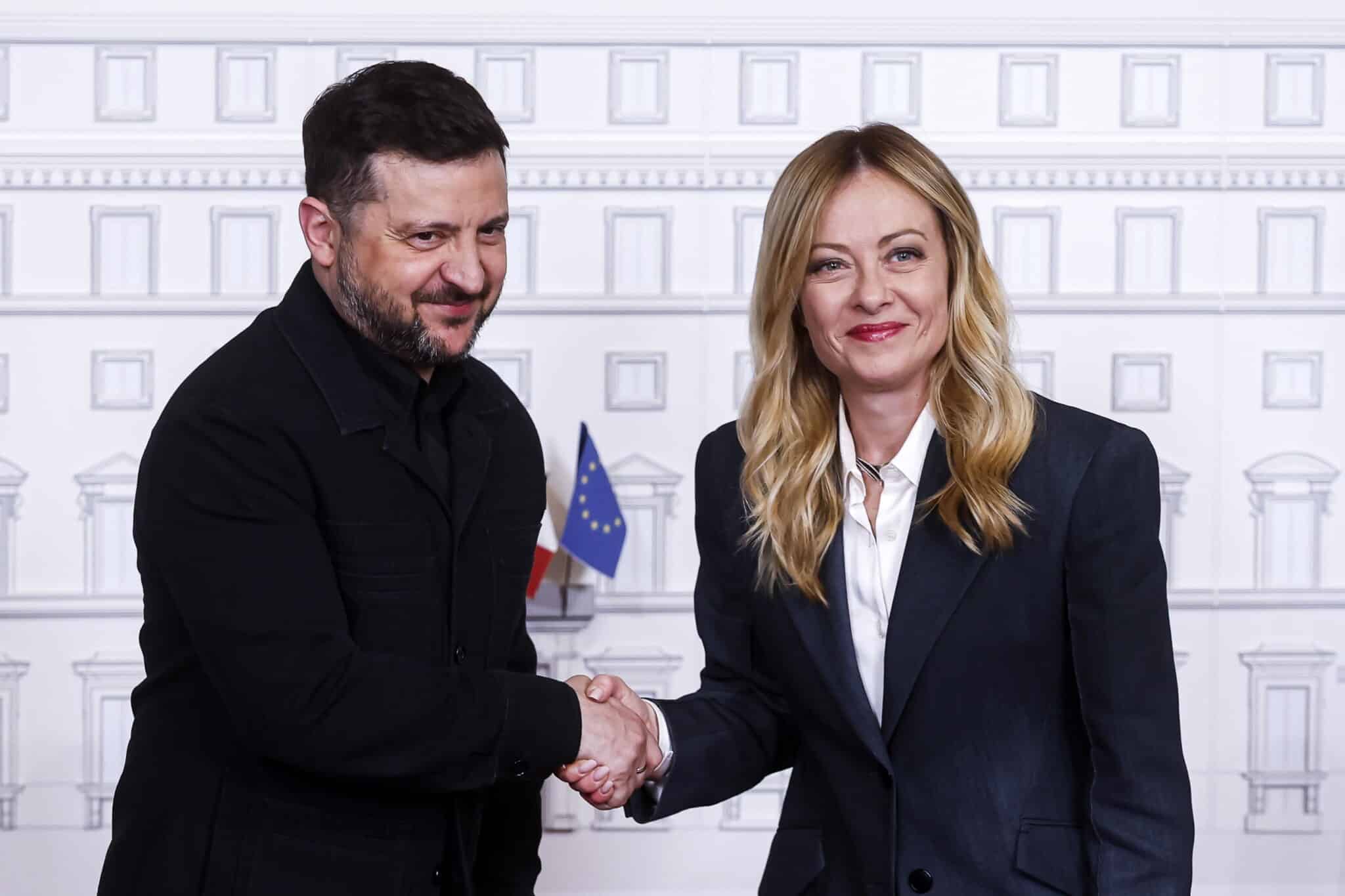 Europa stiprina Ukrainą: Zelenskis ir Meloni susitarė dėl bendradarbiavimo