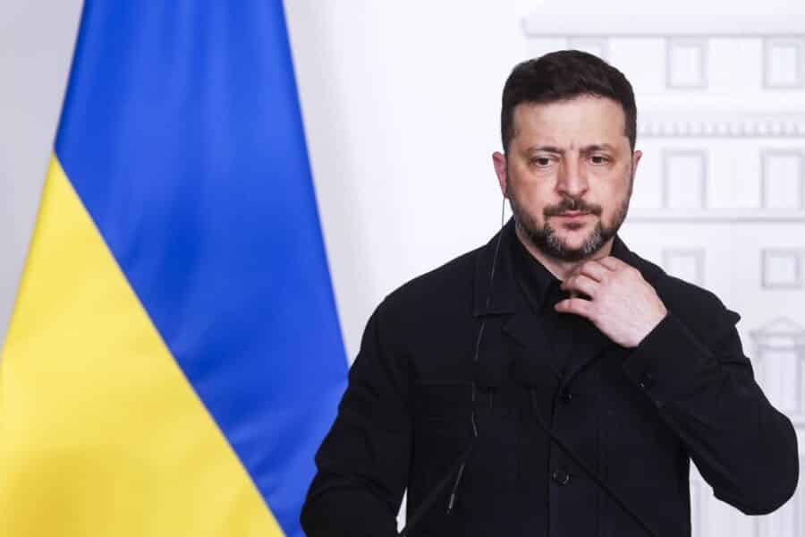 Zelenskis kaltina JAV pasiuntinius nepagarba Ukrainai. EPA-ELTA