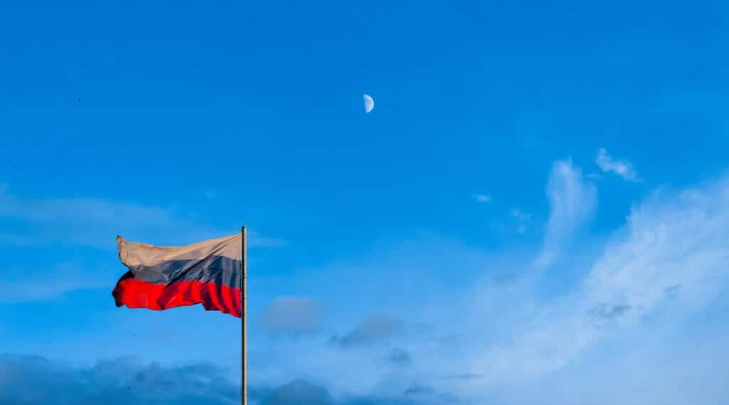 Rusijos vėliava. Unsplash nuotr.