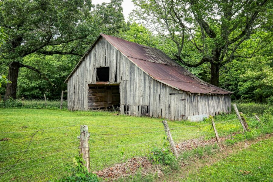 Farmers cooperative meeting barn