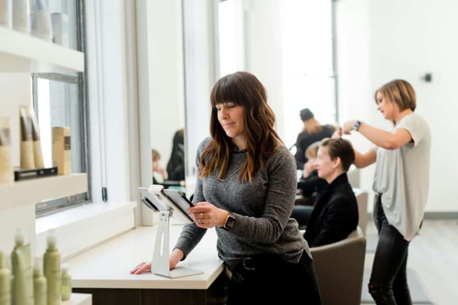 Small business salon subscription customers