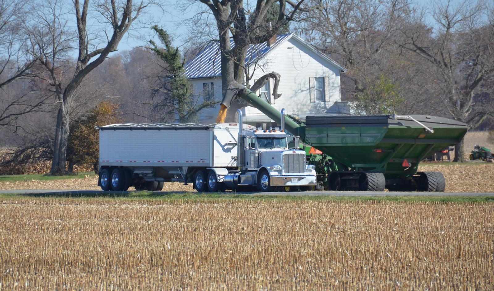 Gps tractor cabin telematics farm grain truck loading